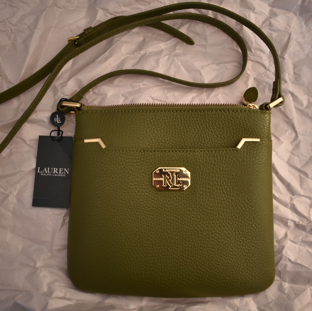 Trendy Green Ralph Lauren Acadia Crossbody
